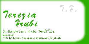 terezia hrubi business card